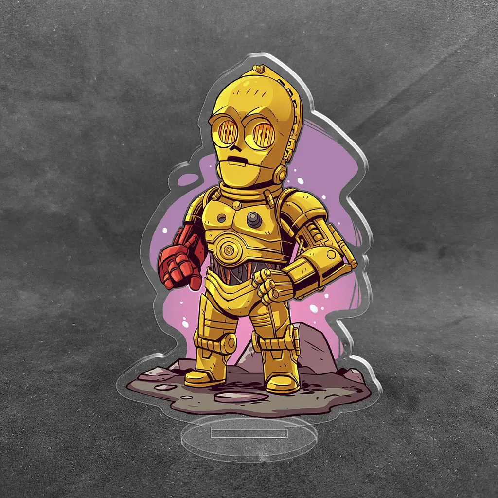 Акрилова колекційна фігурка Чібі Chibi Зоряні війни Star Wars - C-3po 10 см - фото 2