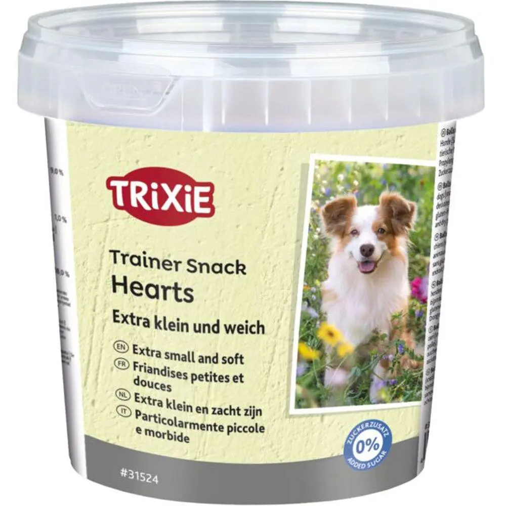 Ласощі Trixie Trainer Snack Mini Hearts для собак з куркою ягнятком та лососем 200 г (арт.31524)