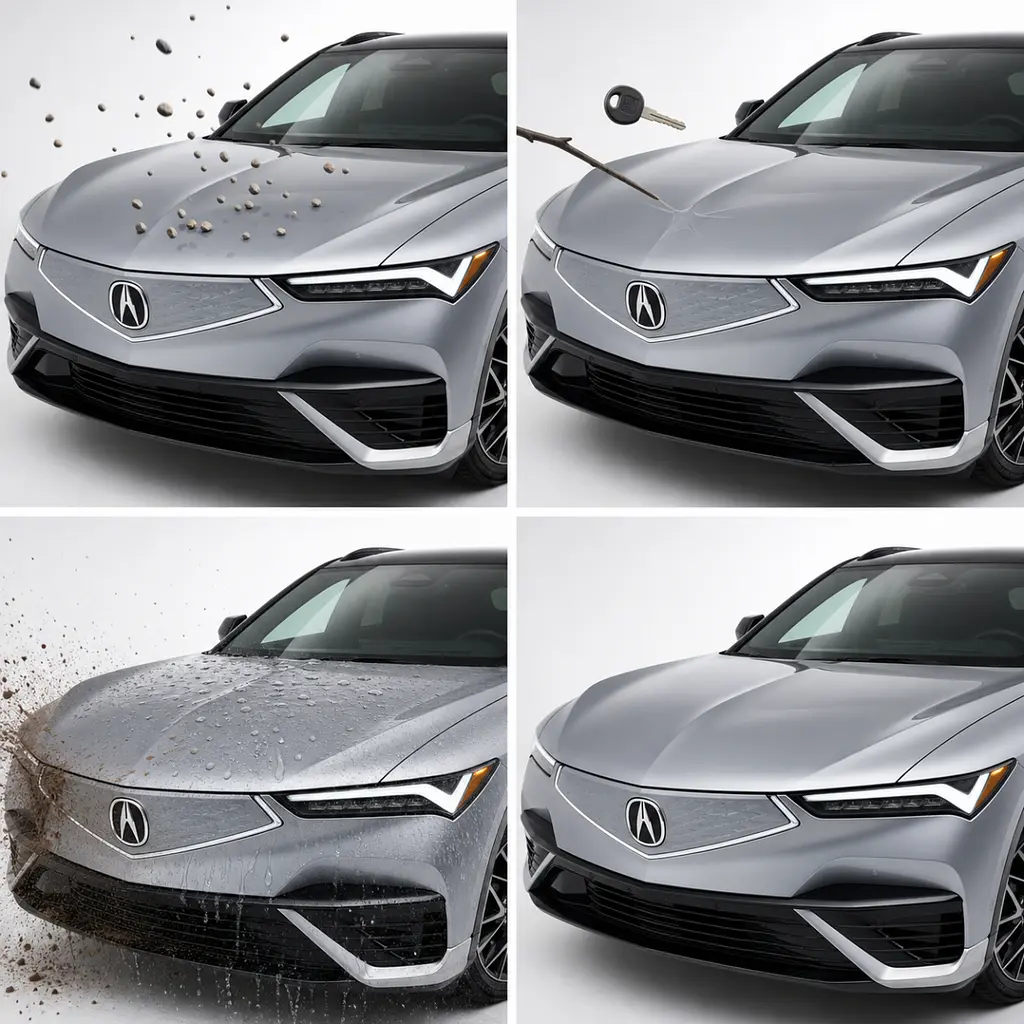 Антигравійна захисна бронеплівка за лекалами для Acura ZDX EV 2024 - повний кузов - фото 2