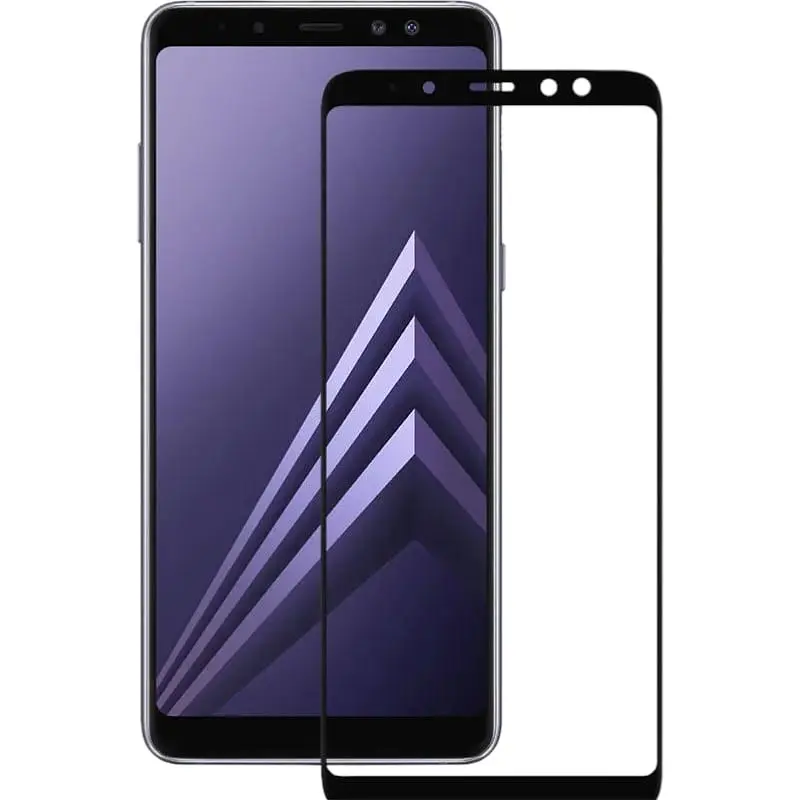 Захисне скло Mocolo 2.5D Full Cover Tempered Glass Samsung Galaxy A8 Plus Black - фото 1