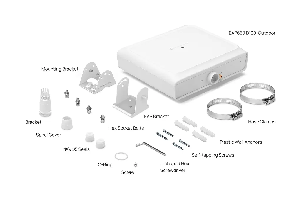 Точка доступу TP-Link EAP650 D120 OUTDOOR AX3000, 1xGE LAN, PoE, Passive PoE - фото 2