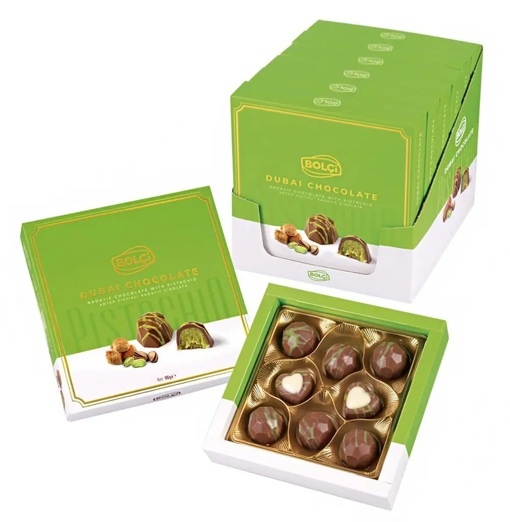 Дубайські шоколадні цукерки Bolci Praliny Dubai Chocolate 96г - фото 5