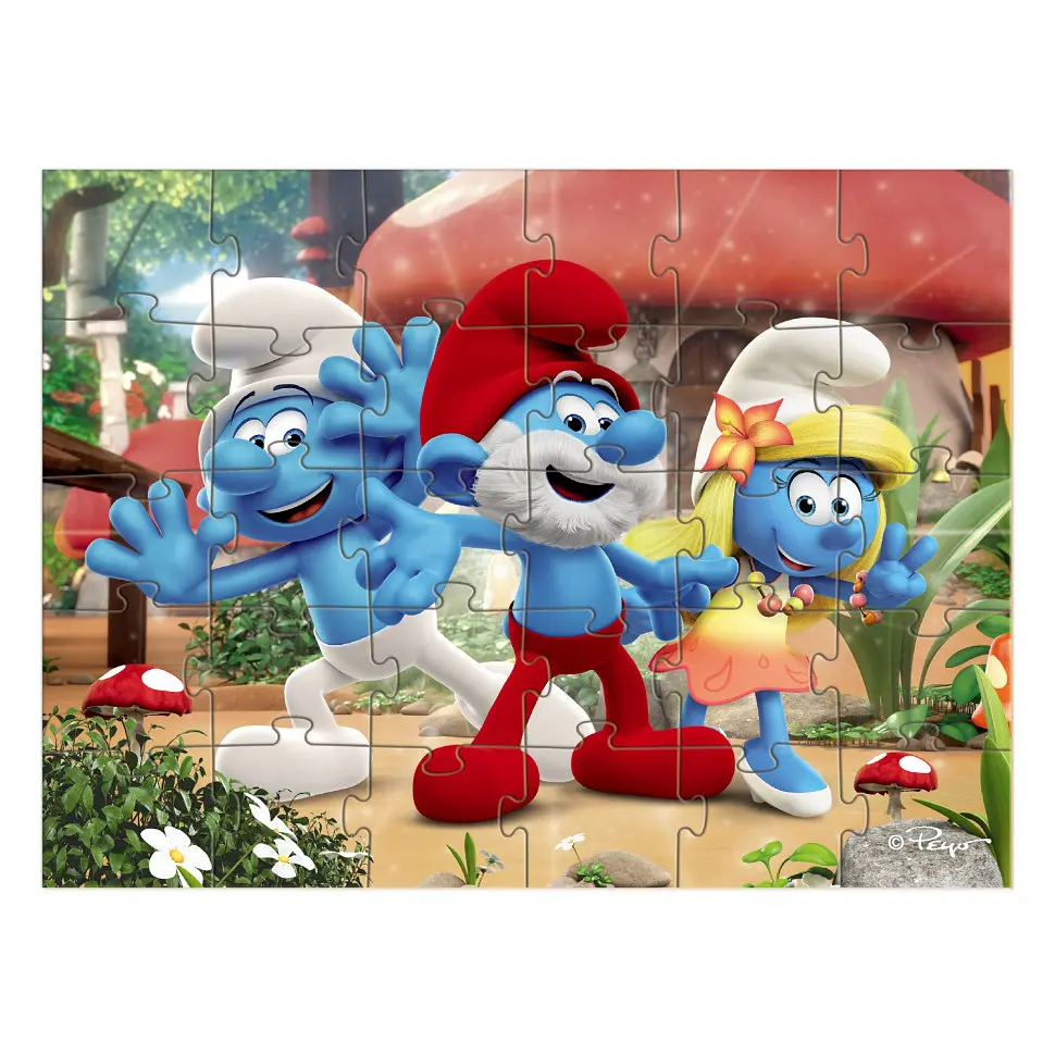 Дитячий пазл "The Smurfs: Привіт усім!" 200662, 30 елементів - фото 2