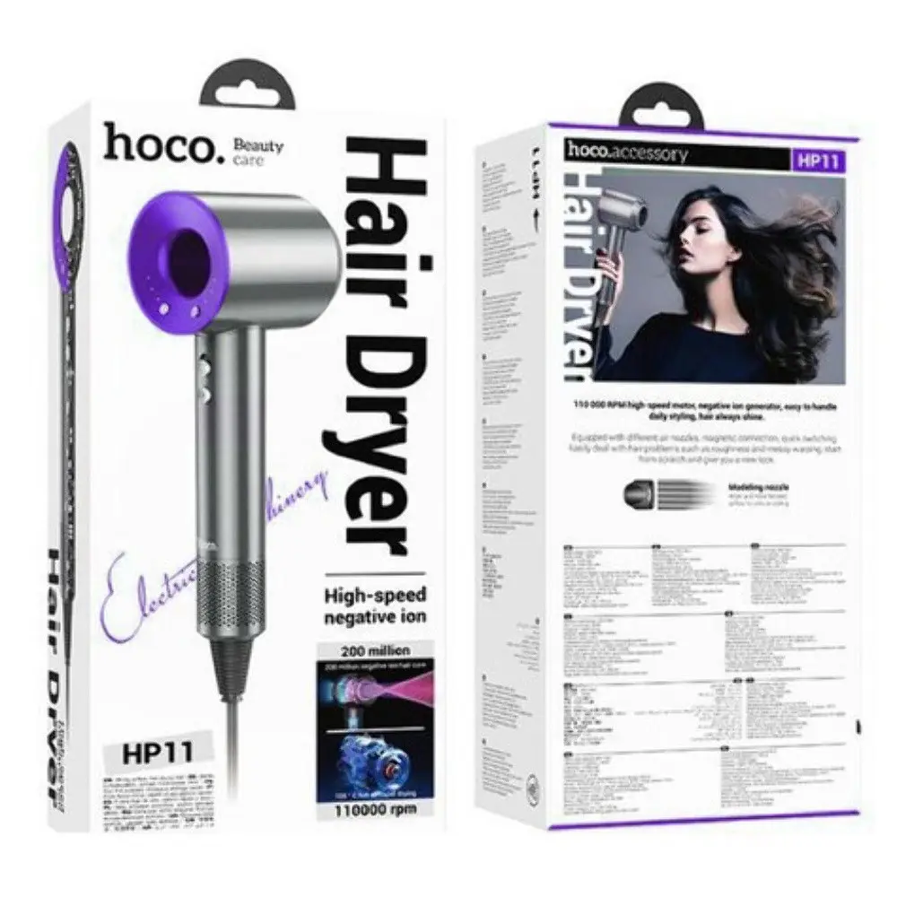 Фен для волосся Hoco HP11 фіолетовий - фото 6