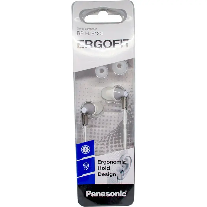 Навушники HF Panasonic 120 ор. silver (RP-HJE120EE-S) UA - фото 2