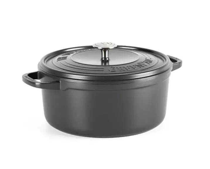 Каструля з кришкою GreenPan Featherweights, 28 см, 6,3 л з керамічним покриттям, чорний (CC005057-001)