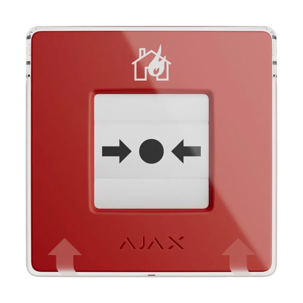Бездротова кнопка для активації пожежної тривоги вручну Ajax ManualCallPoint Red Jeweller (26-00338) - фото 3