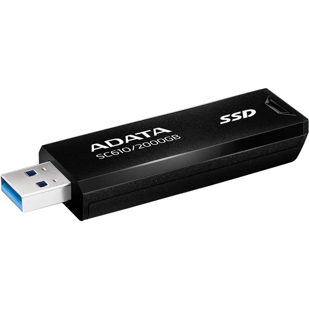 Зовнішній SSD накопичувач ADATA SC610 2TB Black (SC610-2000G-CBK/RD) [168833] - фото 3