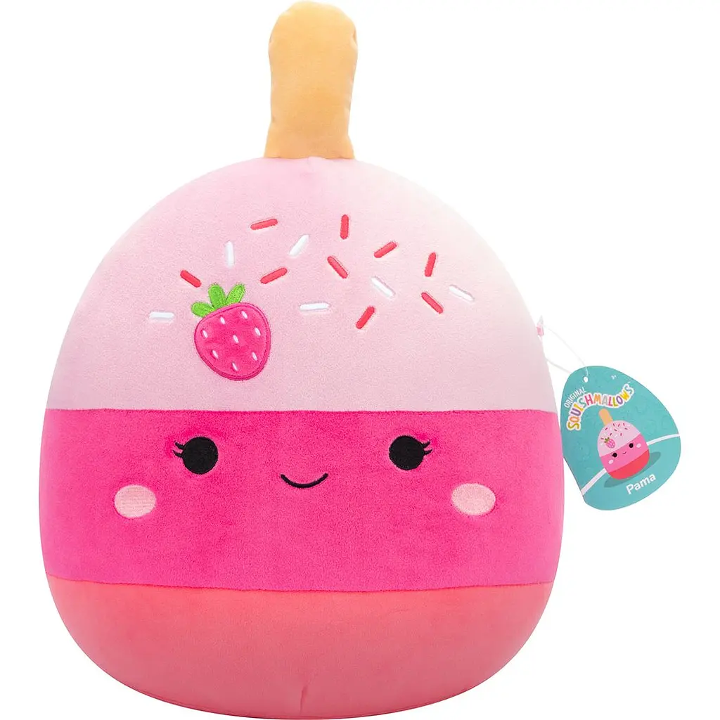 М'яка іграшка Squishmallows Полуничний кейк-поп Пама 30 см (SQCR06573) - фото 7
