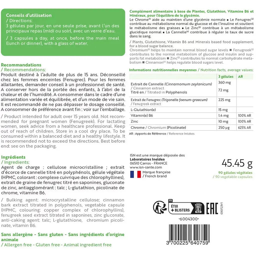 Комплекс Ineldea Glyco-stab Глікемічний баланс 90 капсул - фото 2