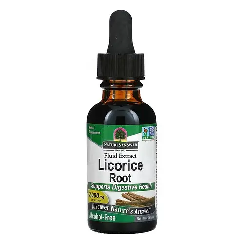 Сладкий корень (Licorice) Licorice Root Fluid Extract 2,000 mg 30 ml Nature's Answer vit0004913