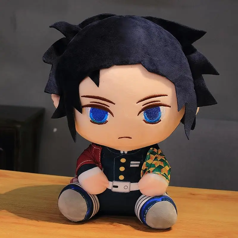 Мягкая игрушка Клинок рассекающий демонов Гию Томиока Demon Slayer Kimetsu no Yaiba Tomioka Giyū 20 см P DS 22 - фото 4