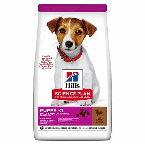 Сухий корм для цуценят малих порід Hill's Puppy Small & Mini Lamb&Rice ягням та рисом 1.5 кг 606589