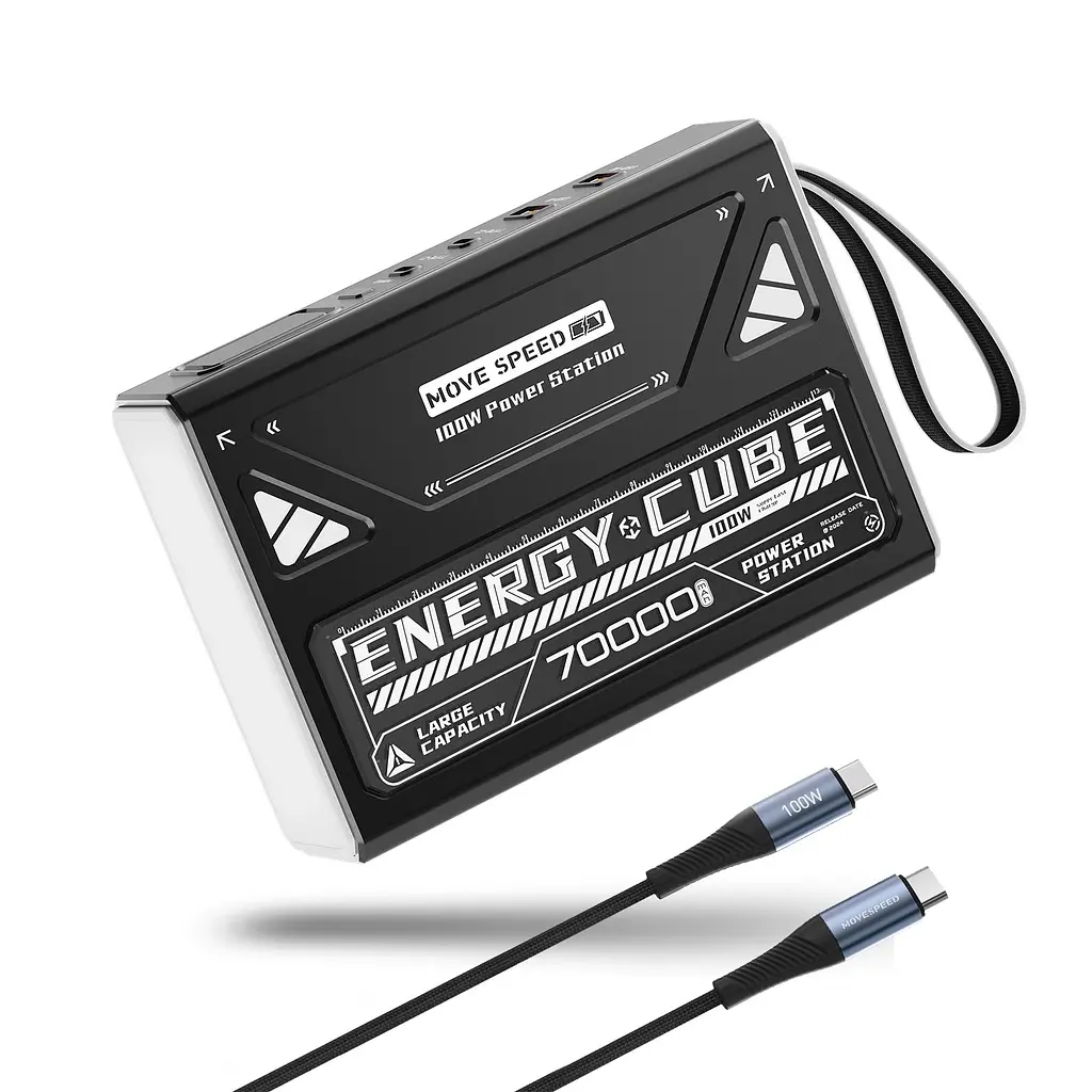 Потужний Повербанк для Ноутбука 100W 70000 mAh MOVESPEED Z70 Pro Power Bank для ноутбуку 65W - 100W 19V 20V 5A зі швидкою зарядкою