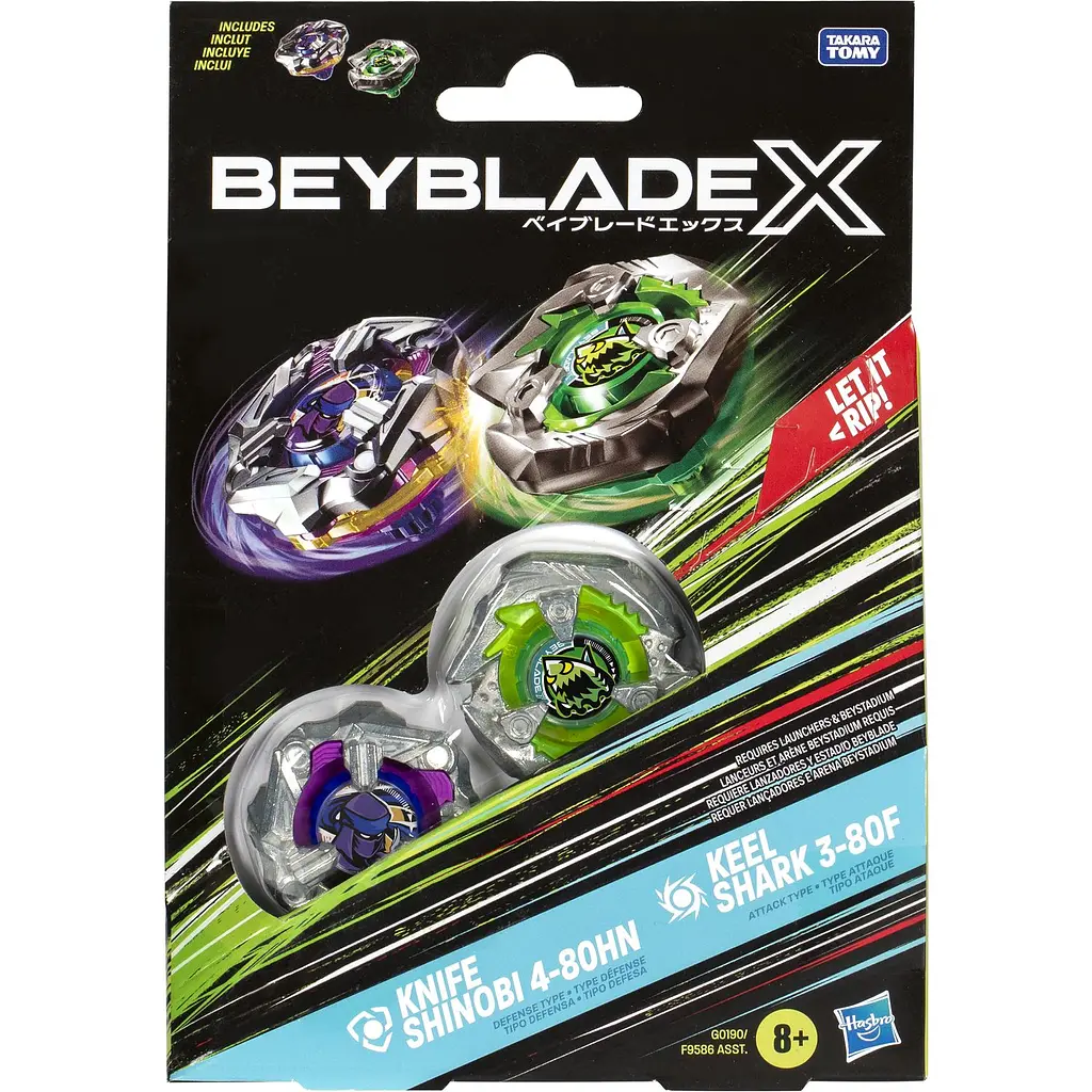 Набор игрушечный Hasbro Beyblade X Dual Pack Set из двух волчков (F9586_G0190) - фото 3