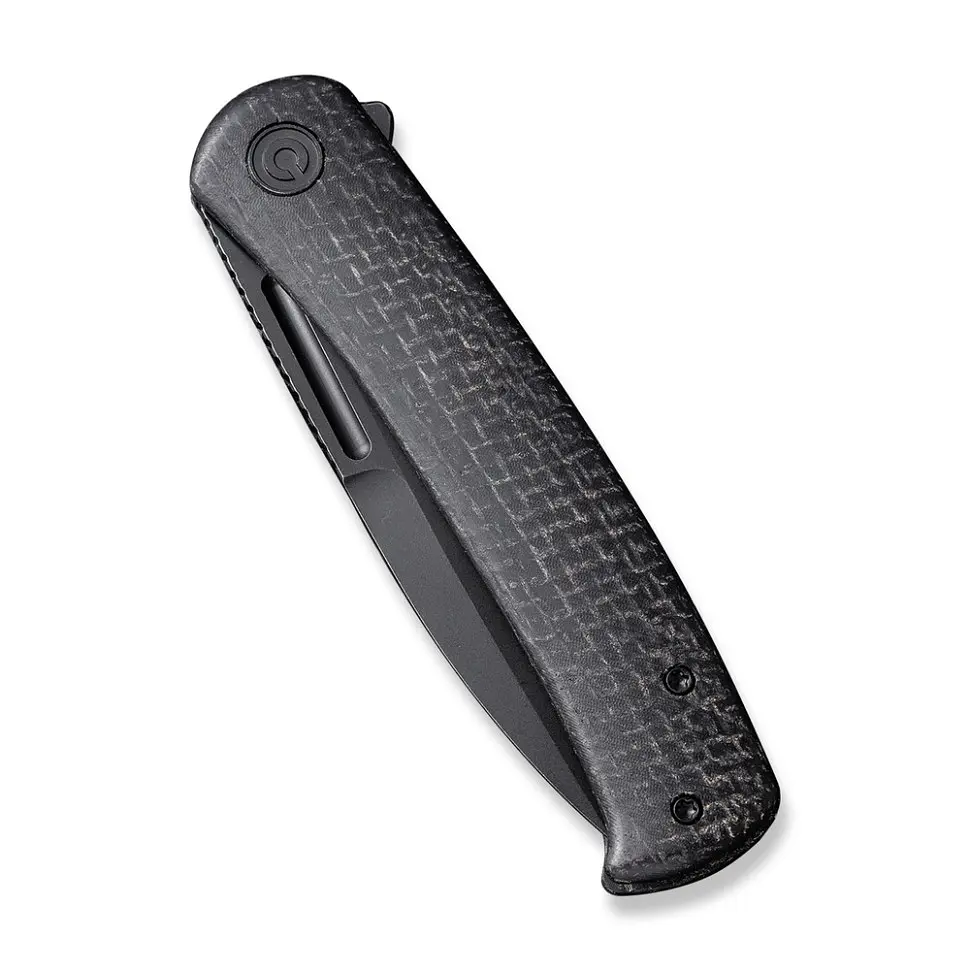 Ніж складаний туристичний Civivi Caetus Flipper, (8.8 см) Damascus / Carbon Fiber - фото 4