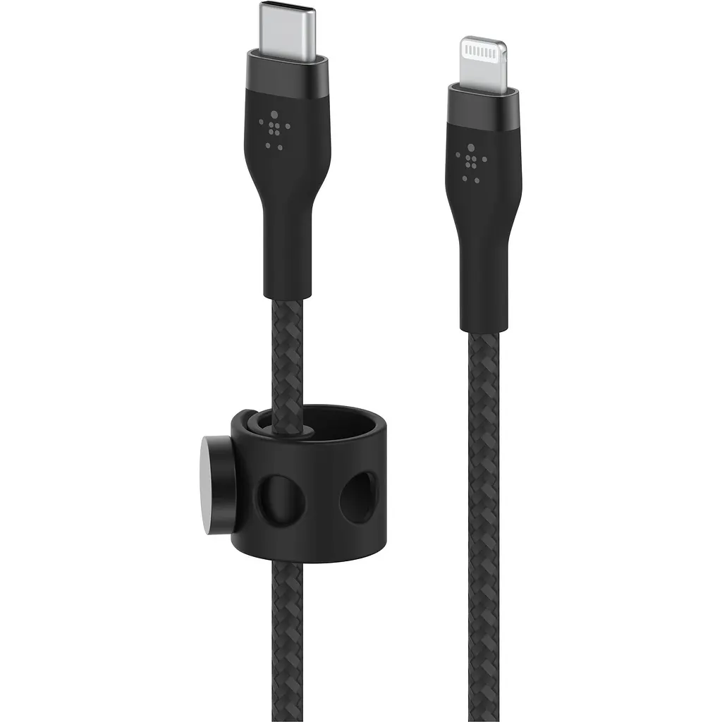 Кабель Belkin Boost Up Charge Pro Flex USB-C to Lightning 1m Black (CAA011BT1MBK) [158811] - фото 2