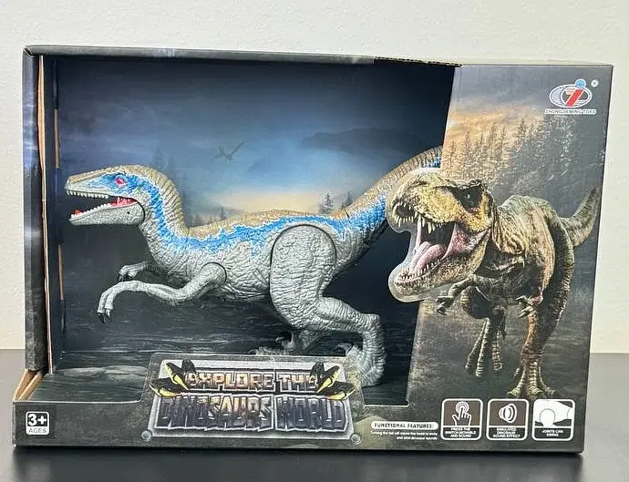 Фігурка динозавра Dino Toys Монолофозавр синій зі звуком - фото 7