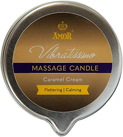 Масажна свічка Vibratissimo Caramel Cream 100 мл Amor 7115090181 104657 - фото 2