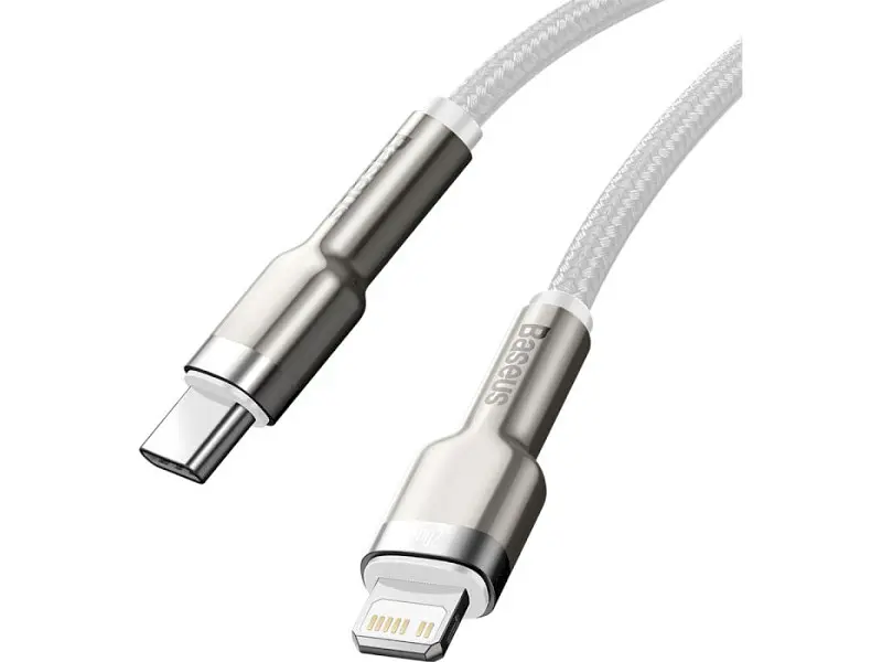 Кабель BASEUS USB Type-C - Lightning 1m White (CATLJK-A02) - фото 2