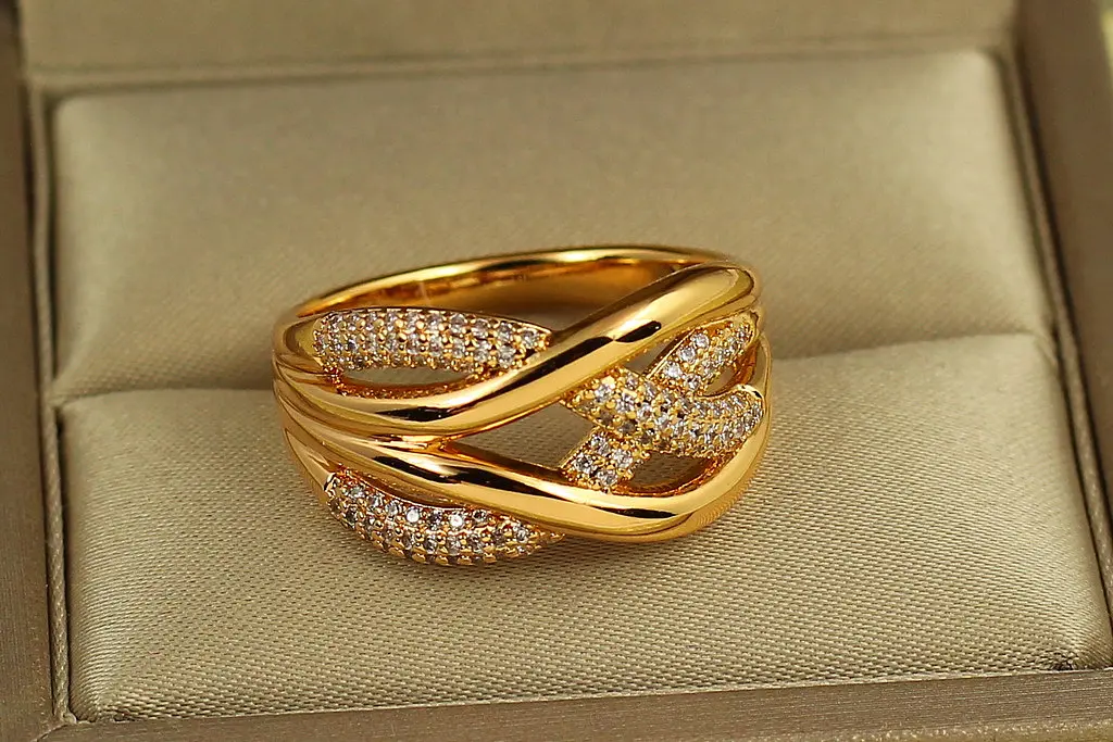 Кільце Xuping Jewelry Узи кохання р 21 золотисте