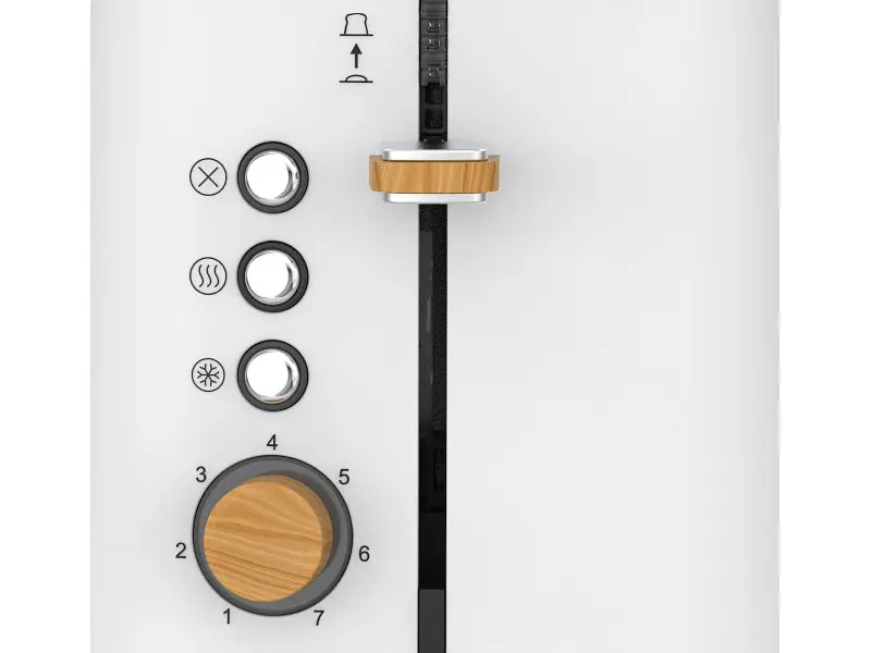 Тостер ECG ST 2768 Timber White - фото 6