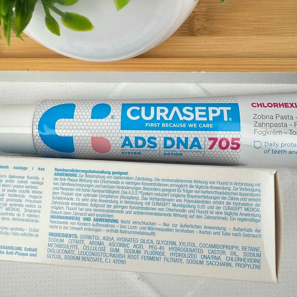 Зубна паста Curasept ADS DNA 705 (хлоргексидин 0,05%) 75 мл - фото 2