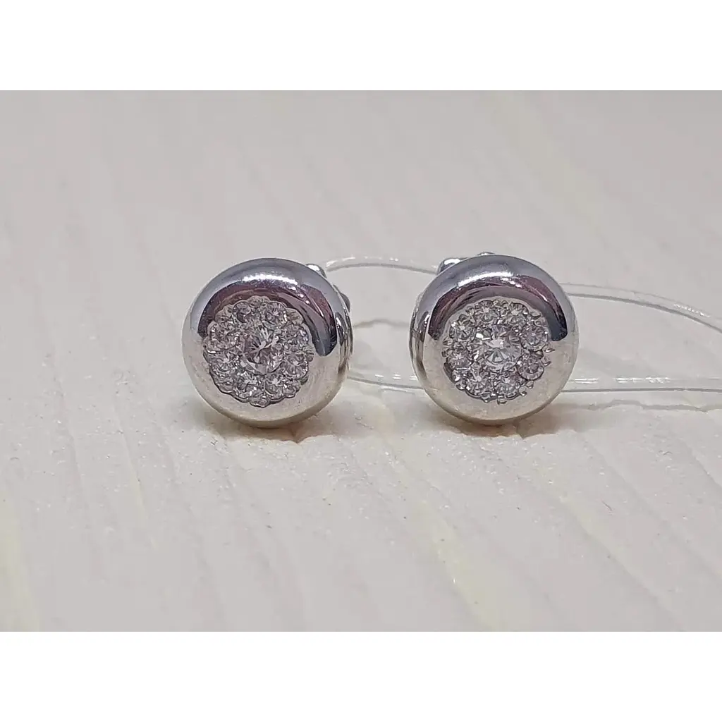 Серебряные пуссеты Qvaliz с фианитами. 902-00581 - фото 2