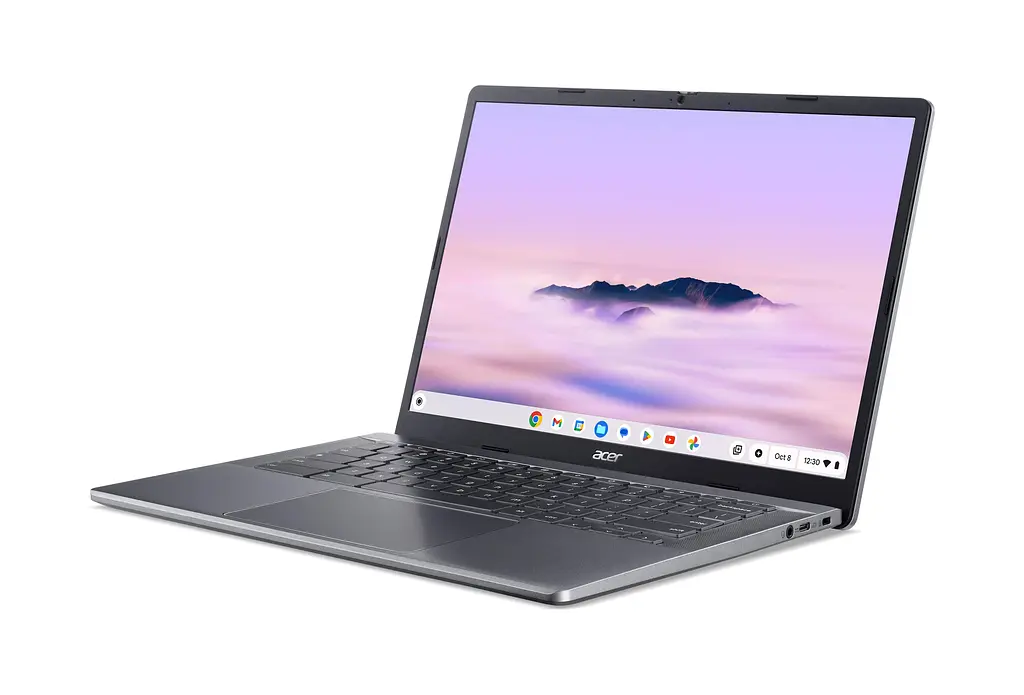 Ноутбук Acer Chromebook Plus CB514-3HT 14' WUXGA IPS Touch, AMD R5-7520C, 16GB, F512GB, UMA, ChromeOS, серый (NX.KP9EU.002) - фото 2
