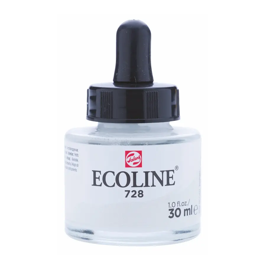 Фарба акварельна рідка Ecoline (728) Сіра тепла світла 30 мл Royal Talens (8712079407506)