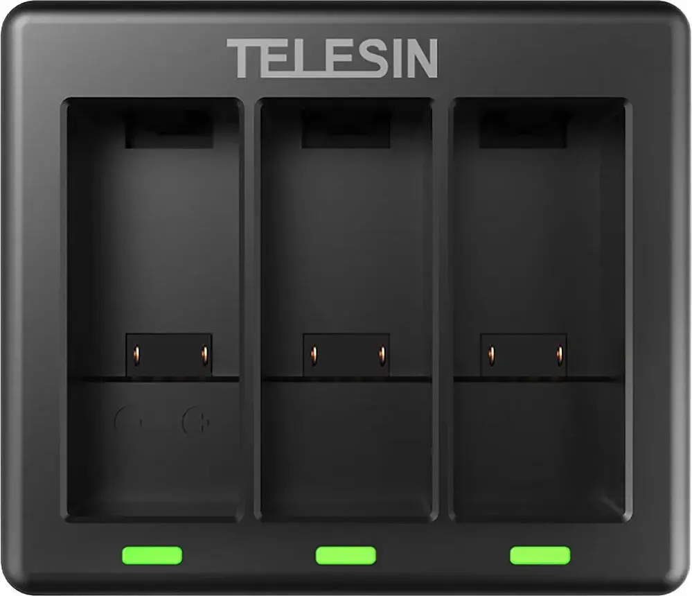 Зарядний пристрій Telesin 3 Slots Battery Charger + 2 акумулятори для Hero 9/10 GP-BTR-903 [76676] - фото 5