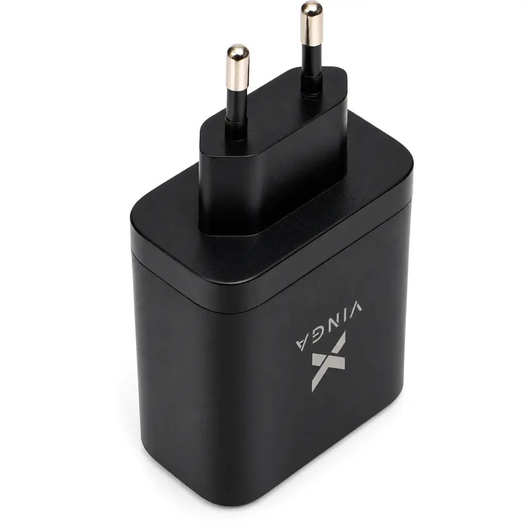 Зарядний пристрій Vinga 2xUSB-C + USB-A Display 65W (VCR65ACCDB) - фото 8