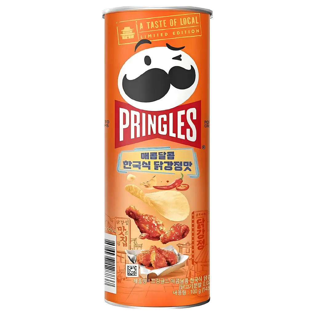 Чіпси Pringles Korean Sweet Crispy Chicken зі смаком солодкої хрусткої курки 100 г