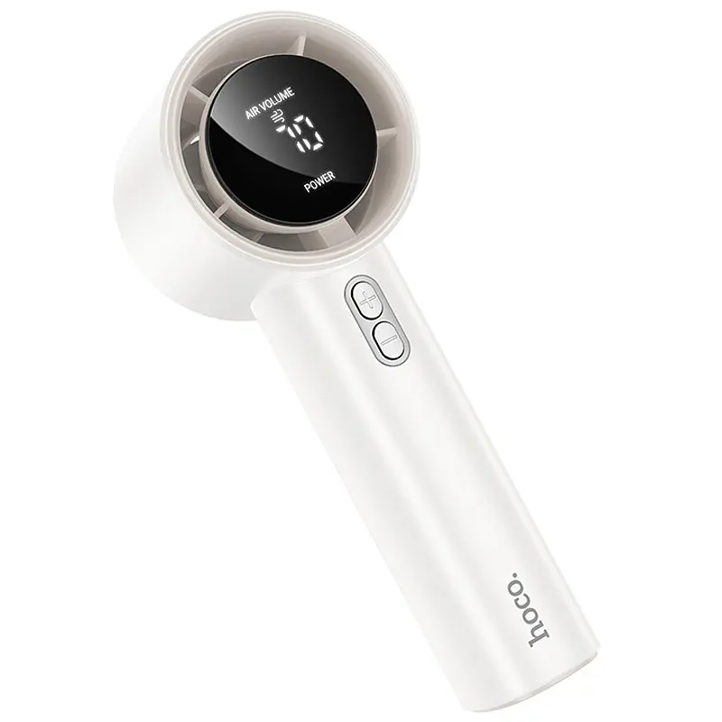 Портативний вентилятор HX64 Hurricane High Speed ​​Handheld Fan 3600 mAh White Hoco teh0029487 - фото 2
