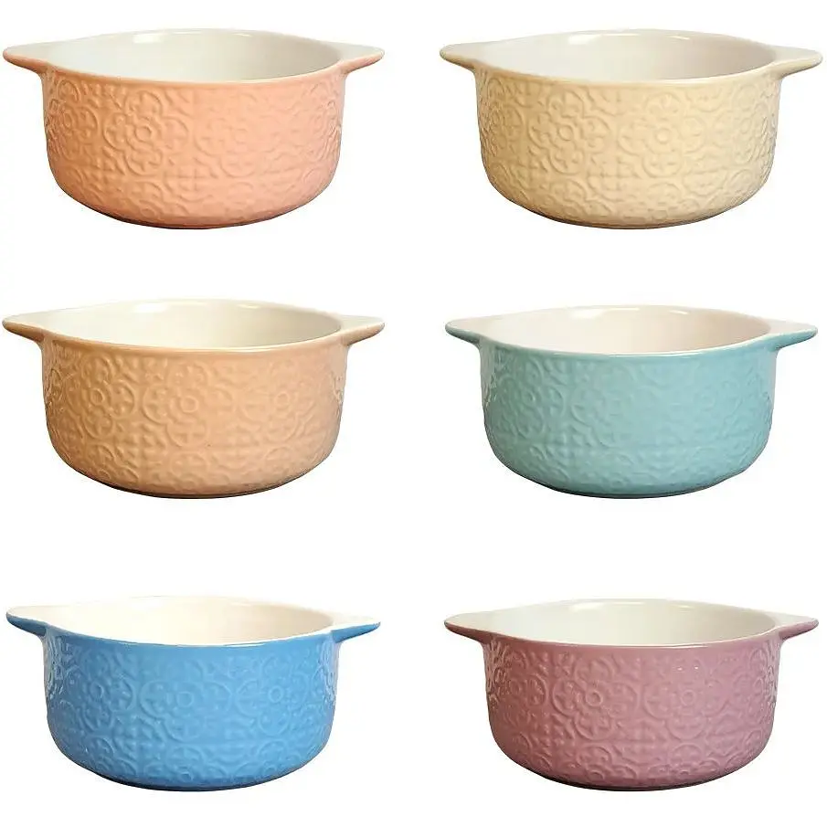 Бульйонниця Vittora Пастельні візерунки з вушками 600 мл в асортименті (128966) - фото 4