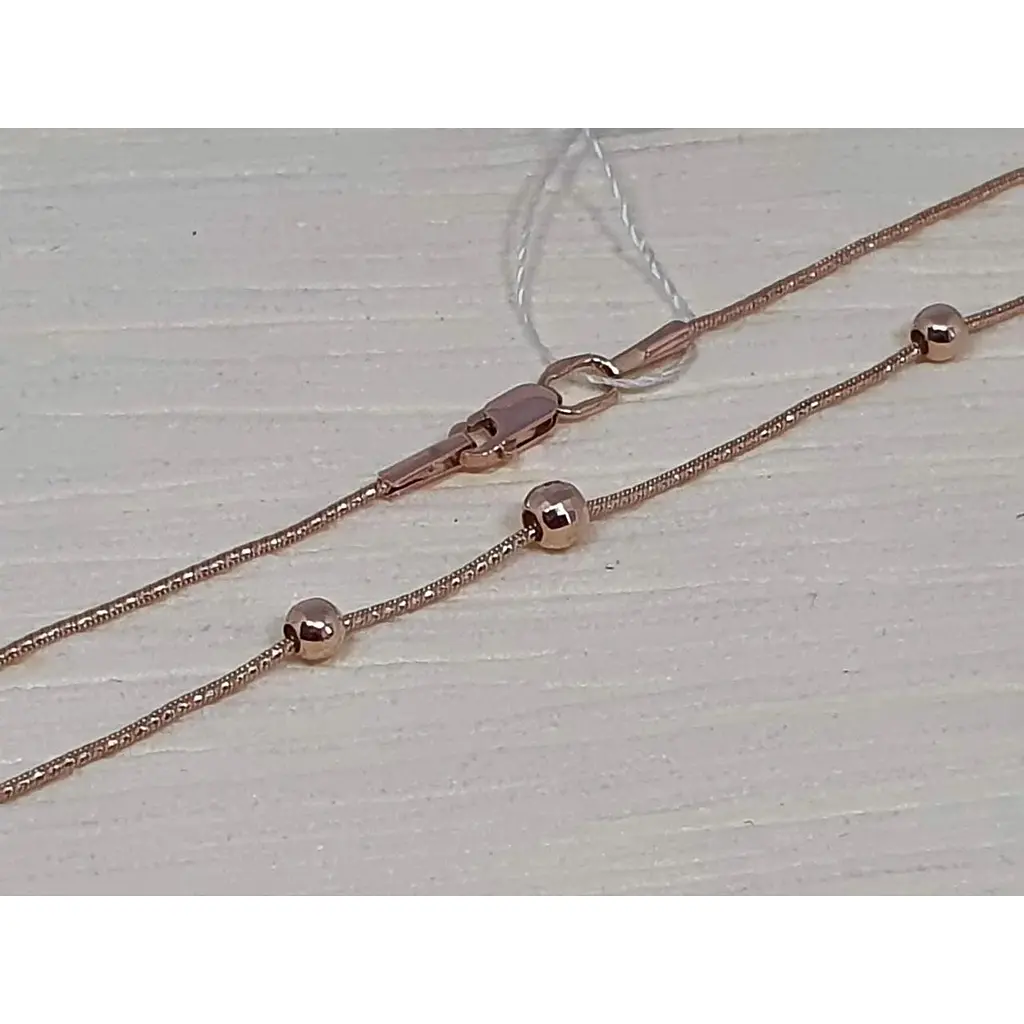 Золоте кольє Аметист Кульки 508311030А-03Ш 40 - фото 2