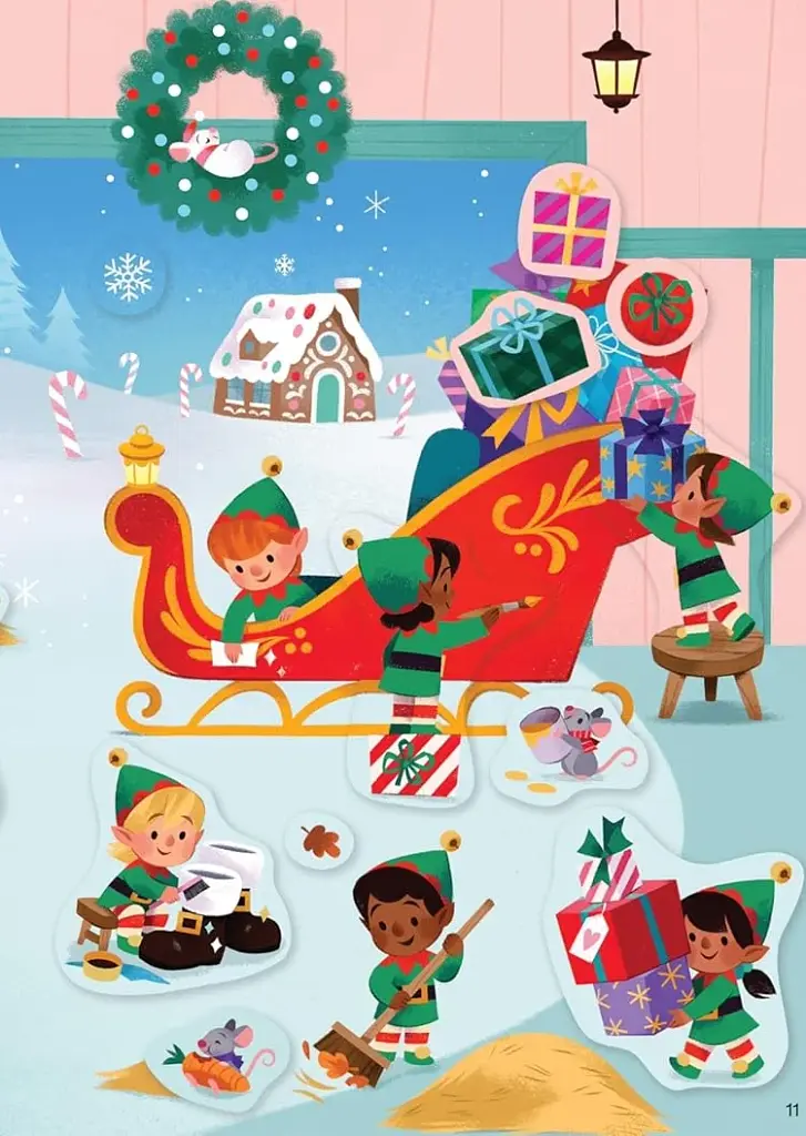 Sticker Books: Sparkly Santa - фото 5