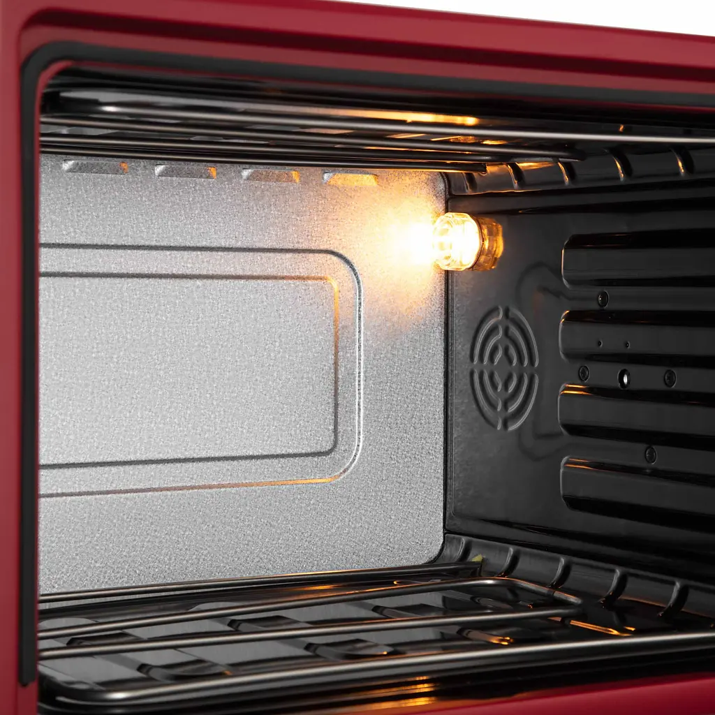 Печь электрическая Ardesto 70 л, 2000 Вт, механич., двойное стекло, вертел, малиновый - фото 10