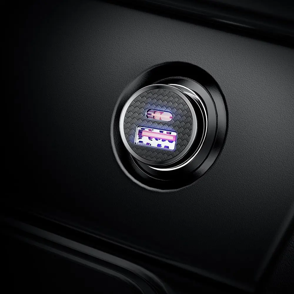 АЗП Baseus Circular Plastic 30W (USB + Type-C) - фото 8