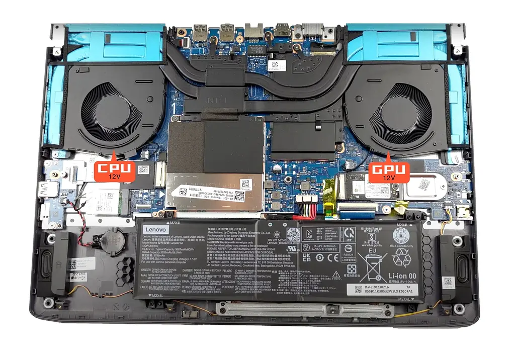 Вентилятор Lenovo кулер (CPU Fan 12V) для моделей ноутбука LOQ 15IRH8 (82XV), 16IRH8 (82XW) (DFSCL42P165934) - фото 4