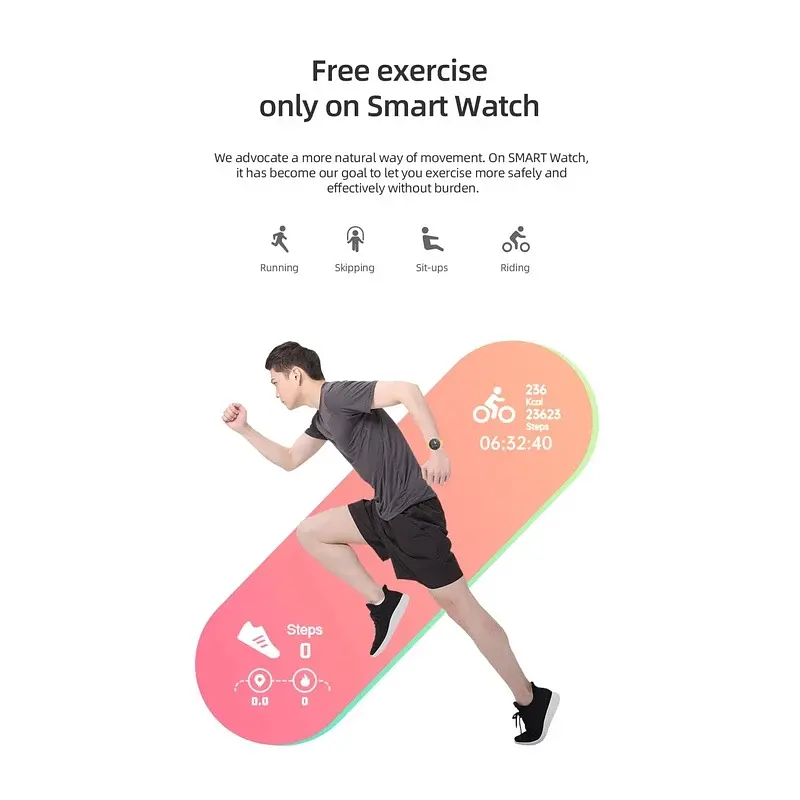 Смарт-часы фитнес-браслет D18 умный трекер с пульсометром White (18794) - фото 3