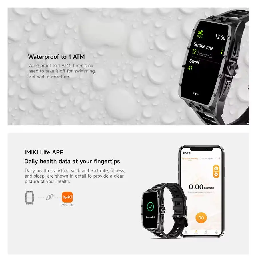 Смарт-часы Smart Watch iMiki MB-1 Super AMOLED 1.64 (456x280) 230 мА·час Silver - фото 7