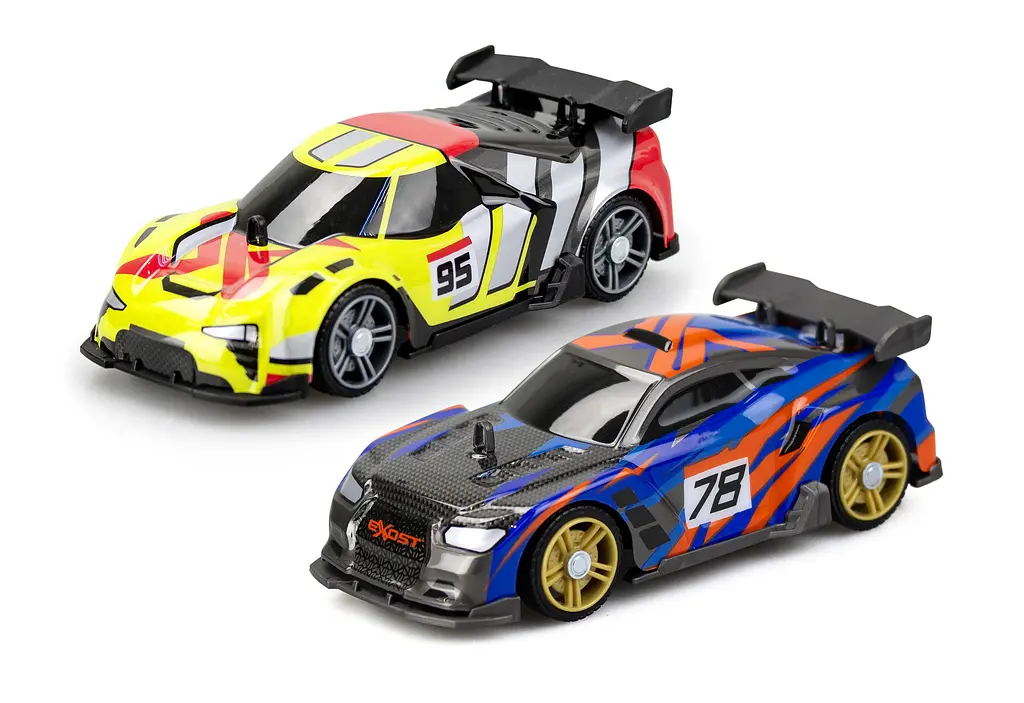 Ігровий набір "BUILD 2 DRIVE" DUO PACK RACE SET, РК, 2,4 GHz (ГГц), жовта та синя Silverlit Art.20705 - фото 3