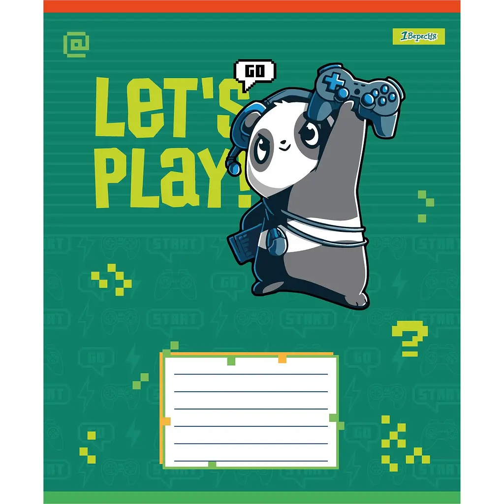 Набір зошитів 1 вересня Let's Play А5, 12 аркушів 25 шт. (768191) - фото 3