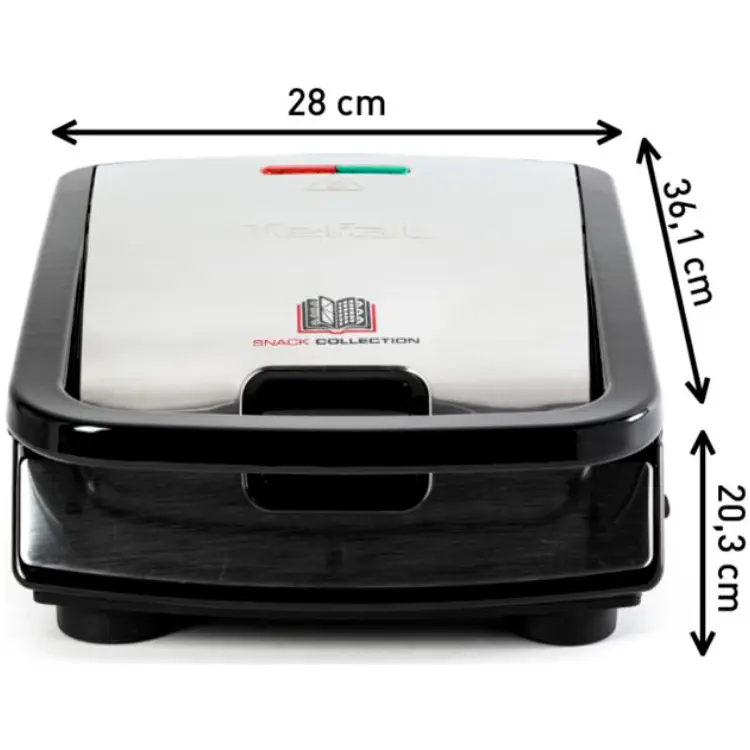 Мультимейкер Tefal Snack collection 700 Вт чорний (SW852D12) - фото 5