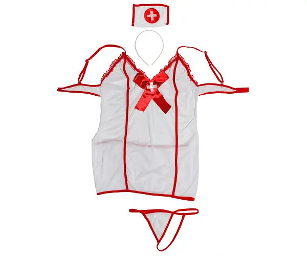 Еротичний ігровий костюм медсестри для рольових ігор L, XL, 2XL - фото 4