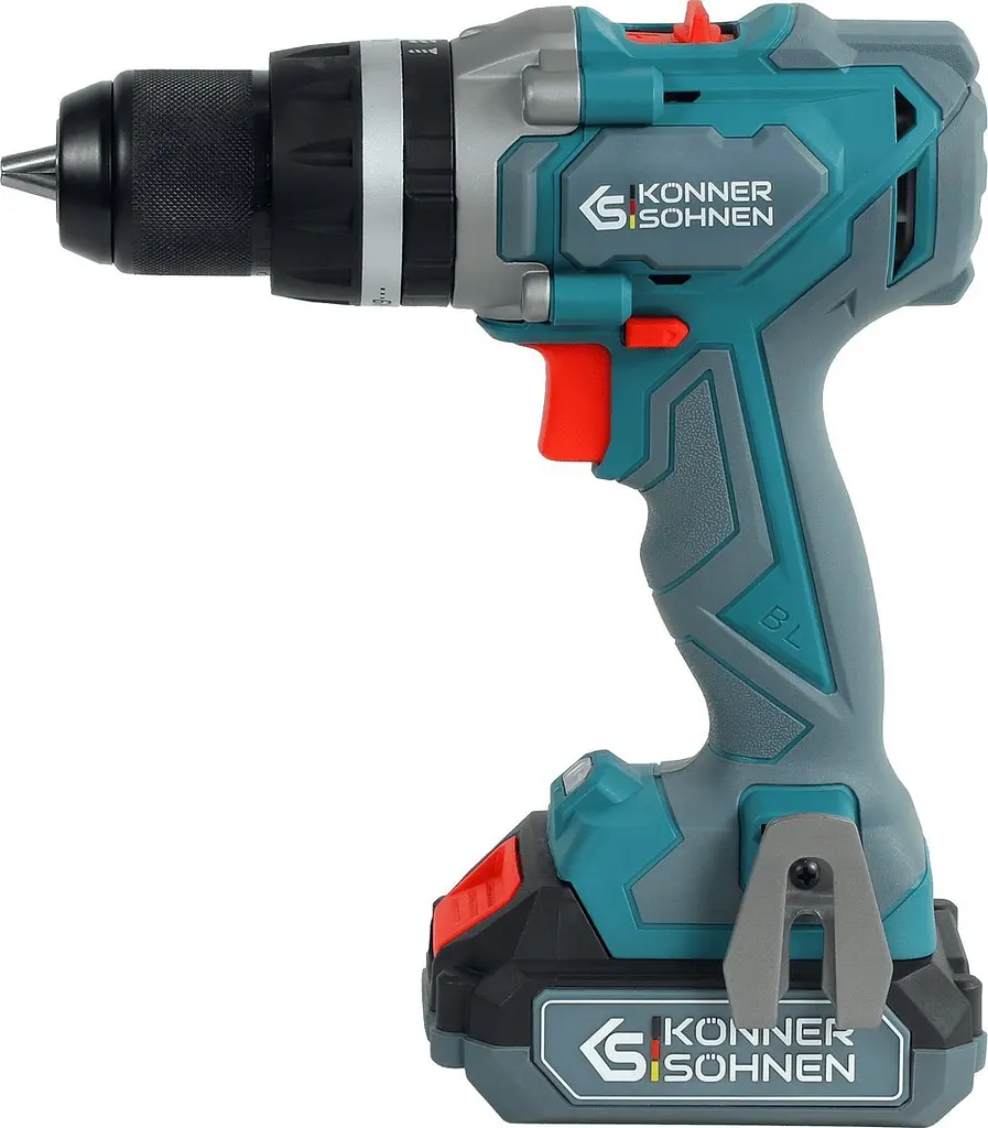 Konner & Sohnen Set of two cordless tools KS IDISD 20V SET 2 PLUS 20V impact screwdriver-drill, impact screwdriver KS ISD20V-260-4, ZP 2A battery 2x2A·h case 6kg - фото 9