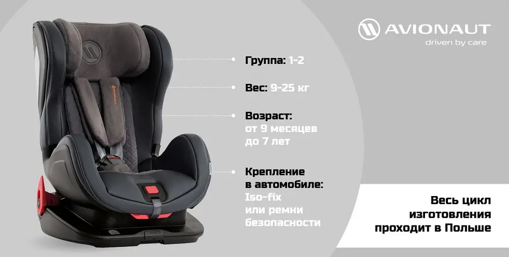 Автокрісло Avionaut Glider Royal Iso-Fix Beige, бежевий (AV-340-L.02) - фото 6