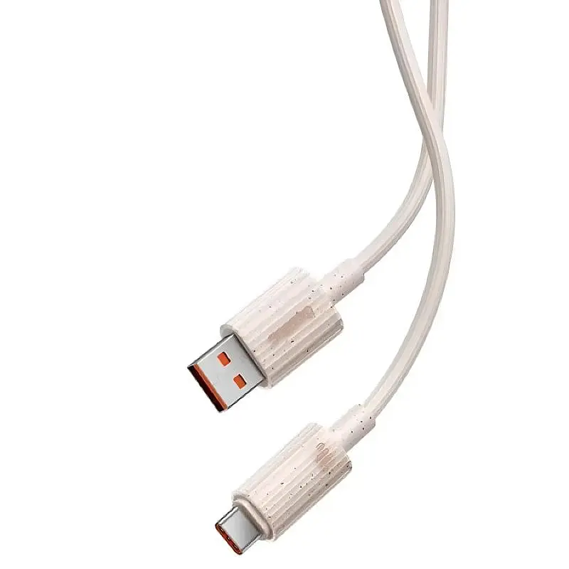 Дата кабель Baseus Habitat Series Fast Charging USB to Type-C 100W (2m) (P1036020) Wheat Pink - фото 3