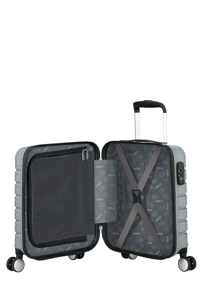 Валіза 45 См American Tourister FLASHLINE SKY SILVER 45x35x20 ME8*25007 - фото 2